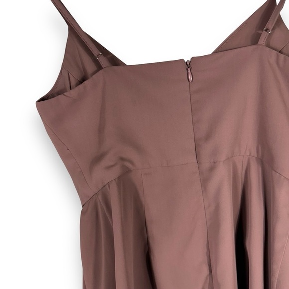 4 for $40 SALE! Lulu's Forever Your Girl Tulip Hem Mini Dress, Mauve Pink, XS - Picture 11 of 14